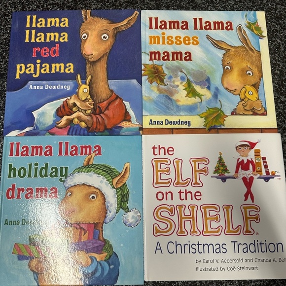 Other - Llama Llama Holiday Drama Books & Elf on the shelf lot of 4 children books kid